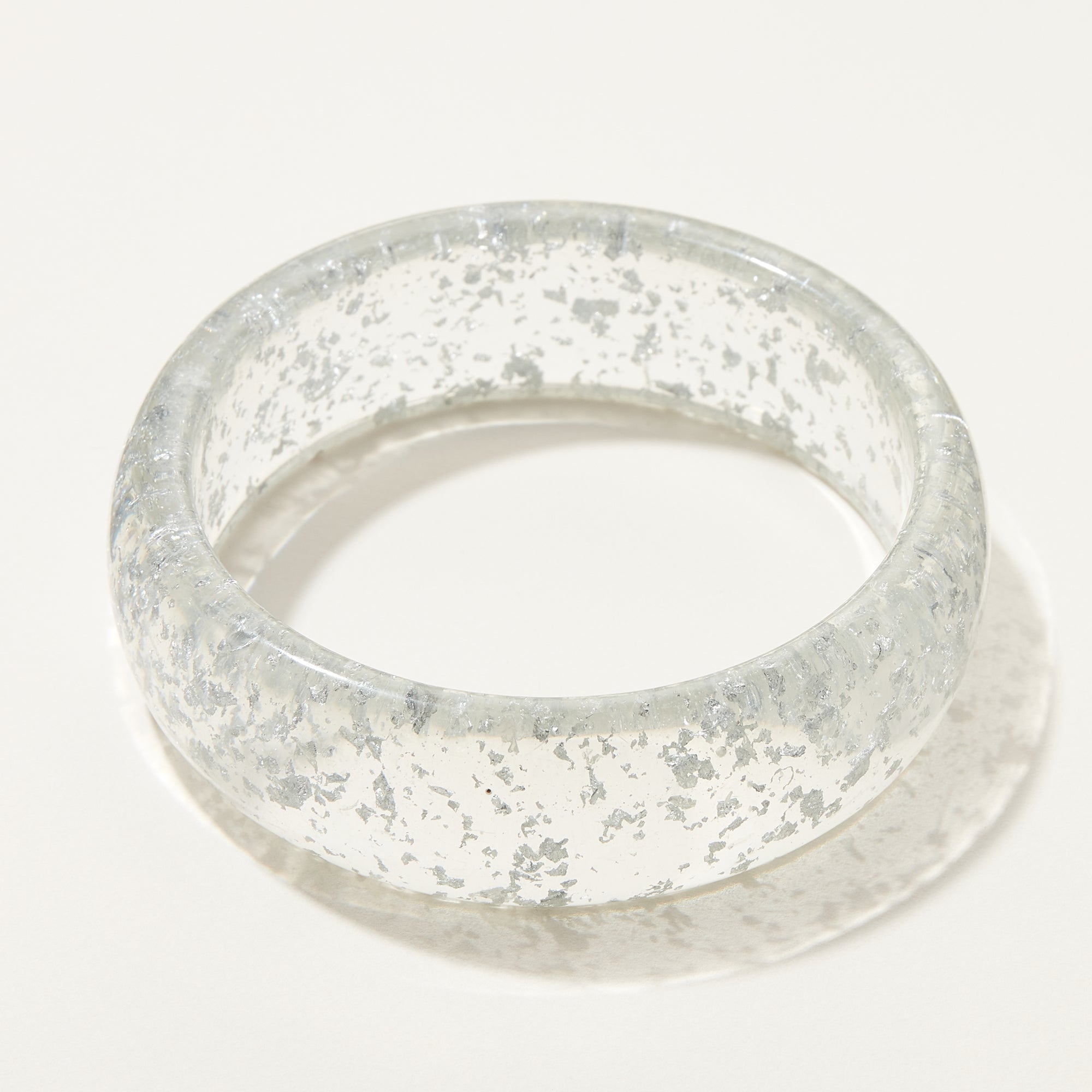 Oversized Rounded Resin Bangle Bracelet