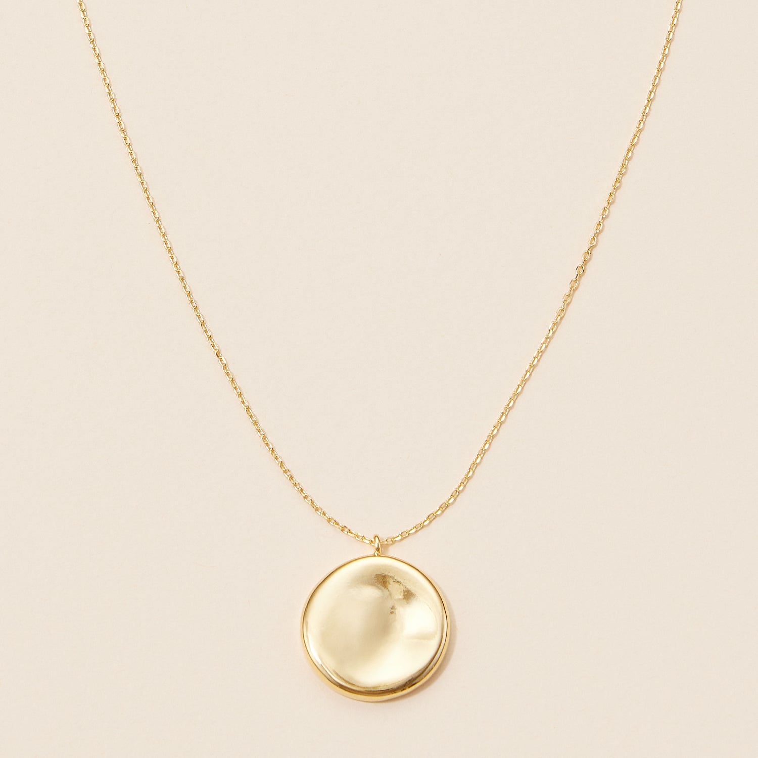 GOLD DISK NECKLACE