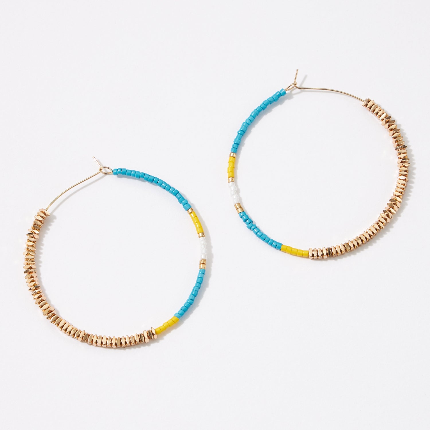Color Block Beads Earrings