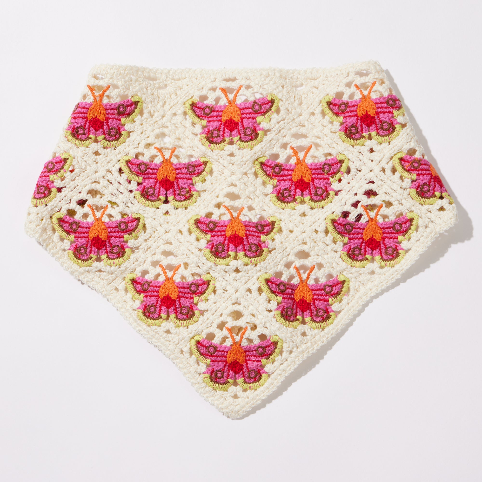 Moth Babushka Style Hair Wrap