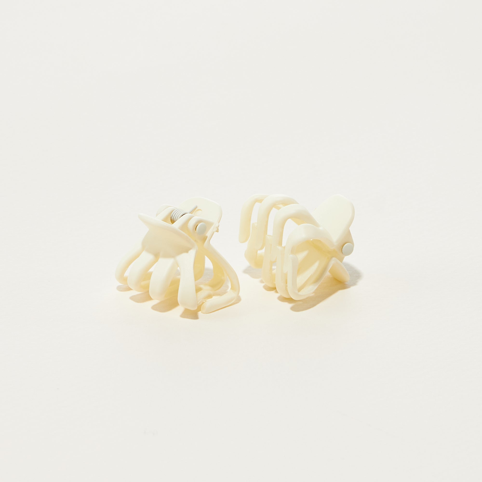 2 Pcs Set Rubber Coated Mini Octopus Hair Claw Clips