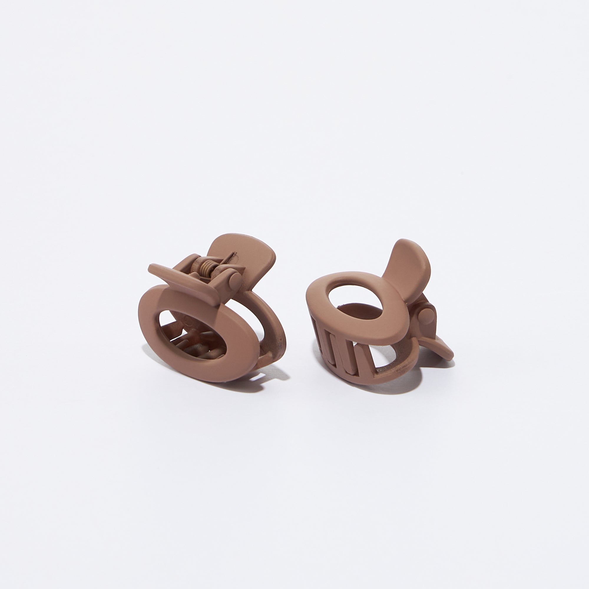 2 Pcs Set Rubber Coated Mini Claw Hair Clips