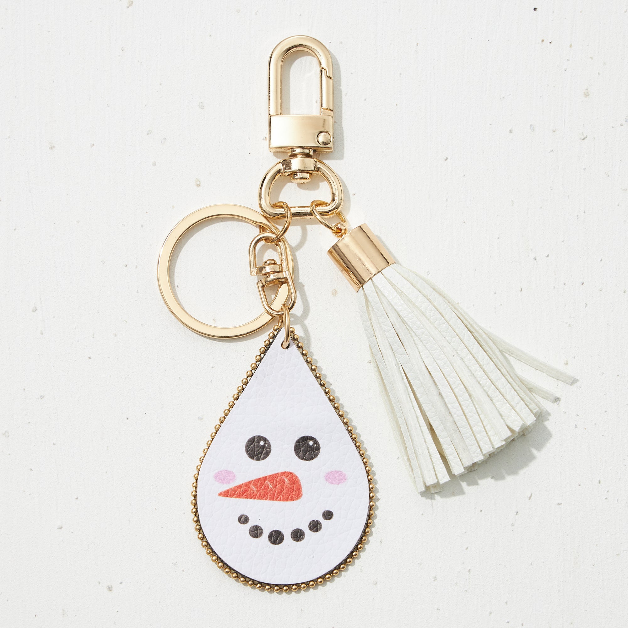 Assorted Christmas Teardrop Tassel Keychain