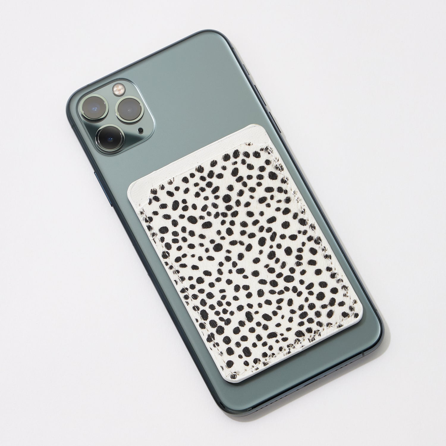 Calf Hair Leather Spotted Phone Wallet