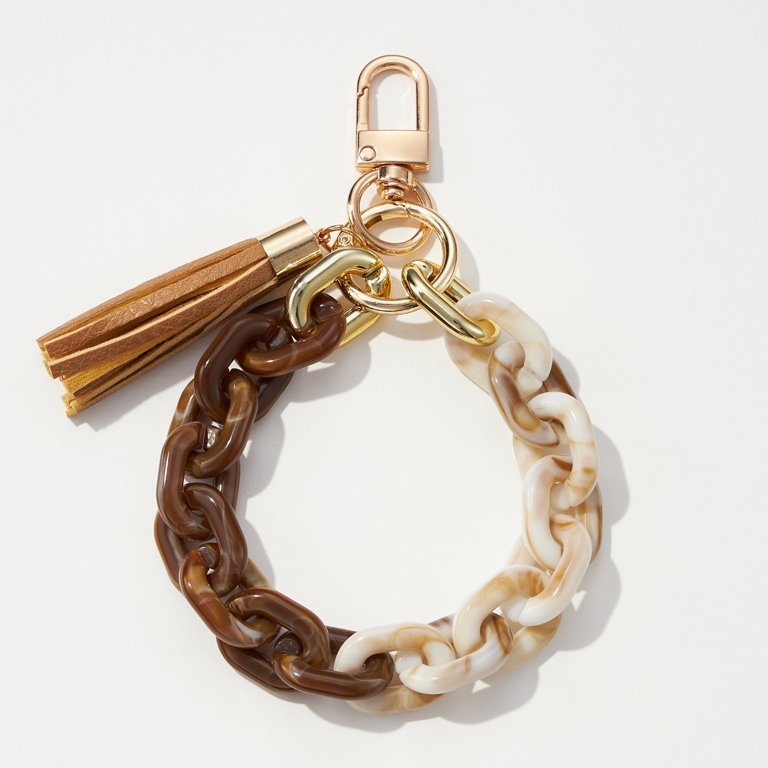 Two Tone Mixed Resin Chain Keychains - Frem