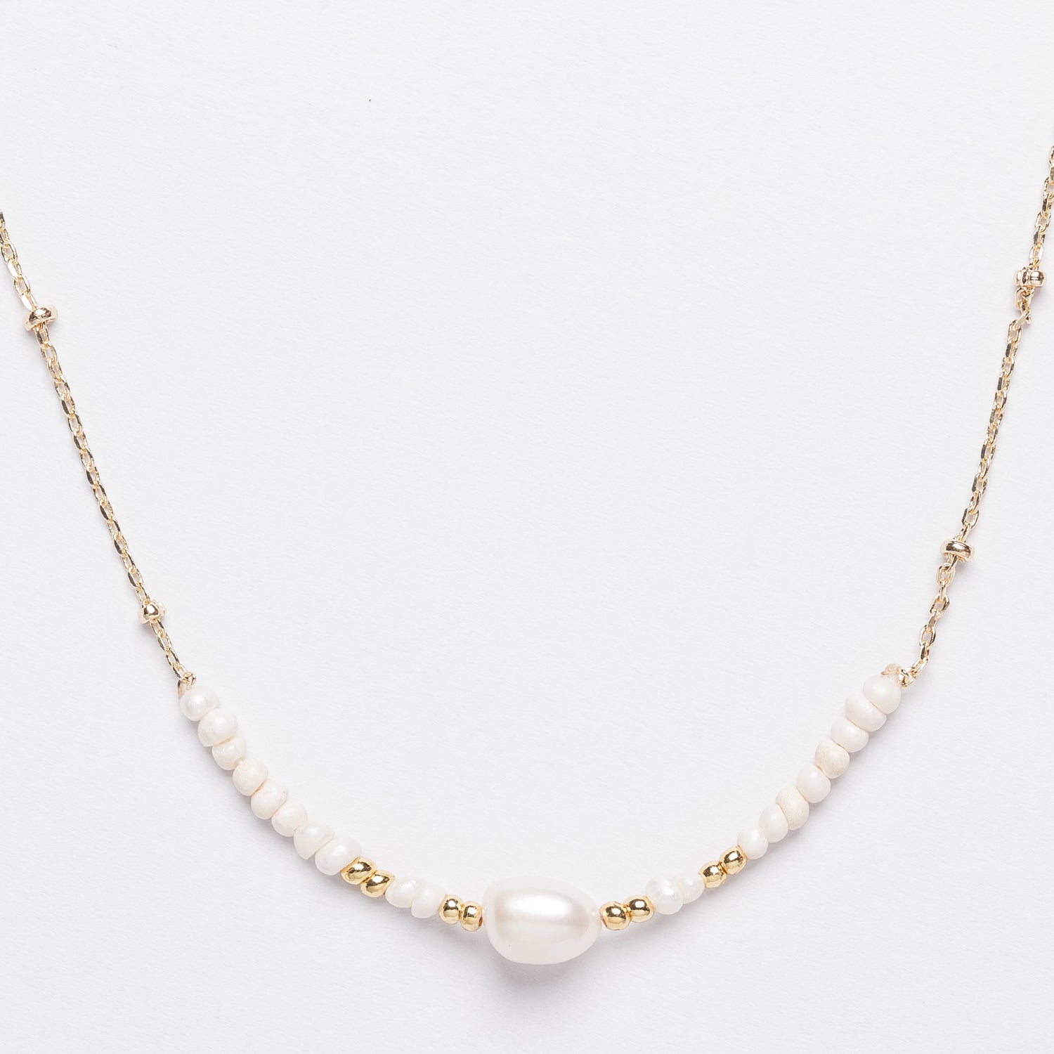 Gold Dipped Freshwater Pearl Necklace