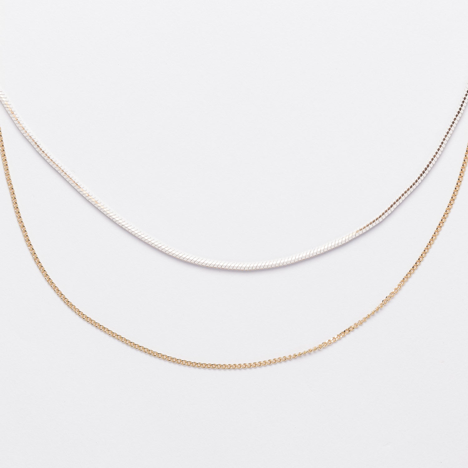 Simple Layered Chain Necklace