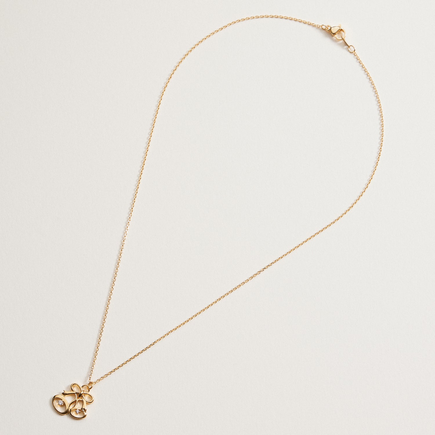 Gold Dipped Bell Pendant Necklace | Christmas Statement Neckalce