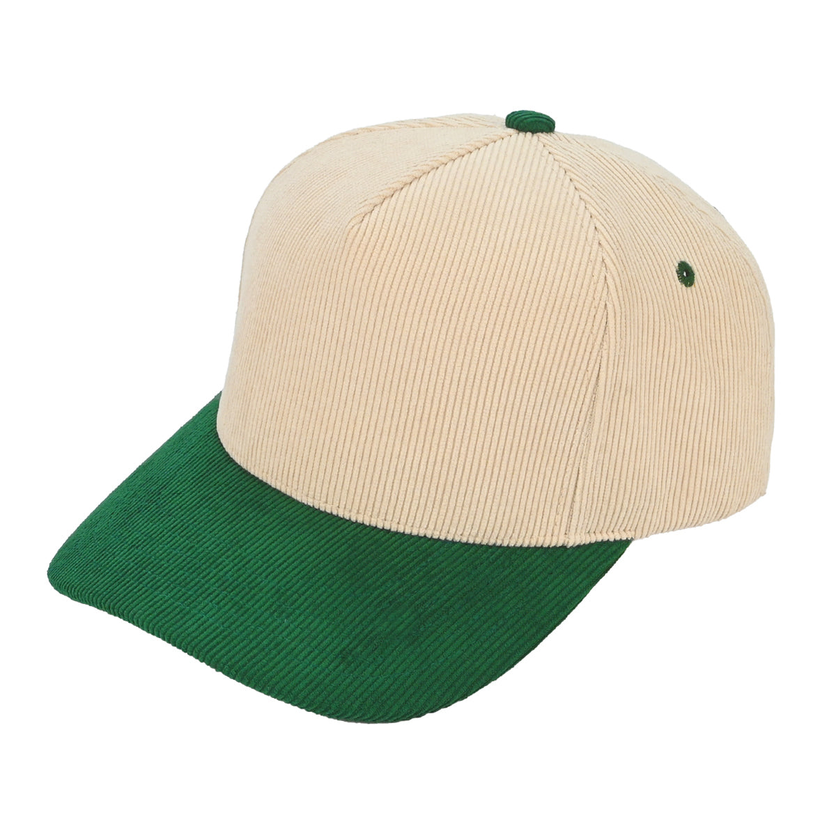 Corduroy Colorblock Baseball Cap Hat