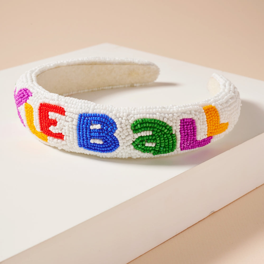 Multi-Color Seed Bead Headband