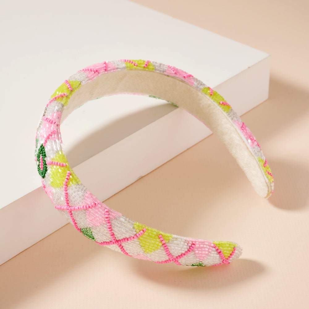 Refined Zig Zag Seed Bead Headband