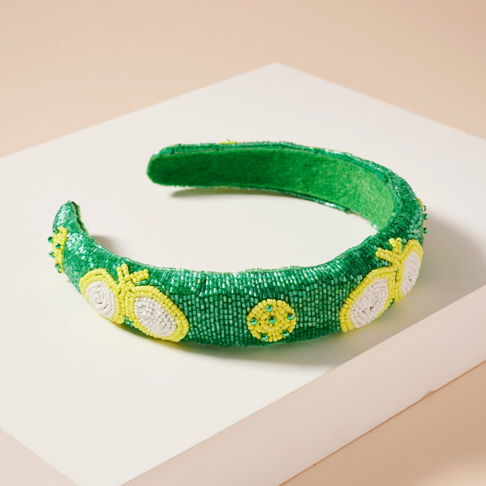 Elegant Seed Bead Headband for Tennis Lovers