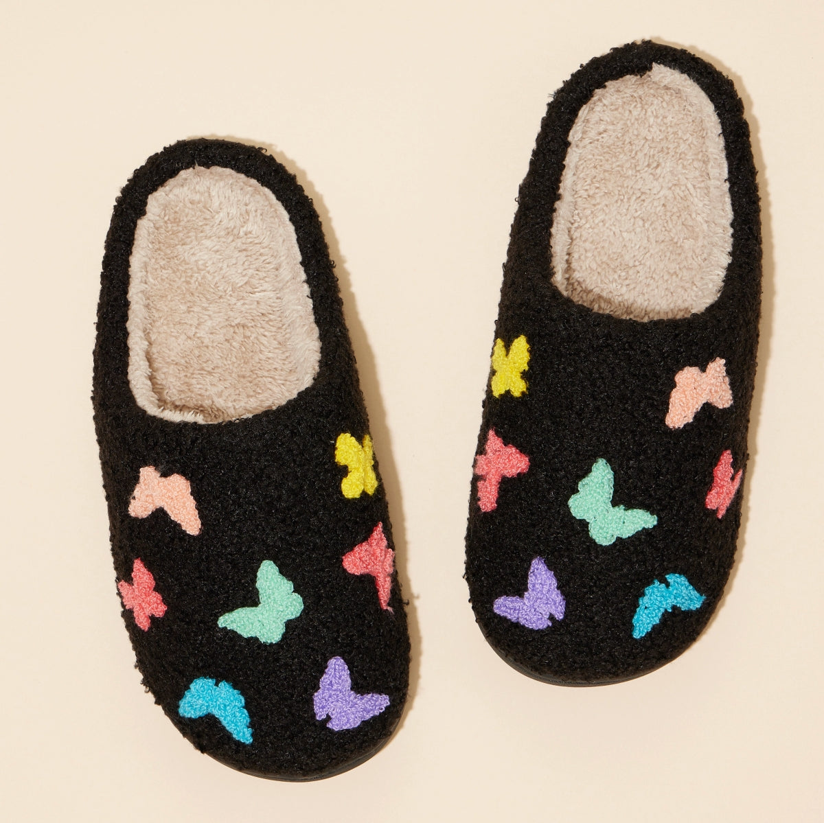 Sherpa Butterfly Home Slippers | Individual Sizes Available