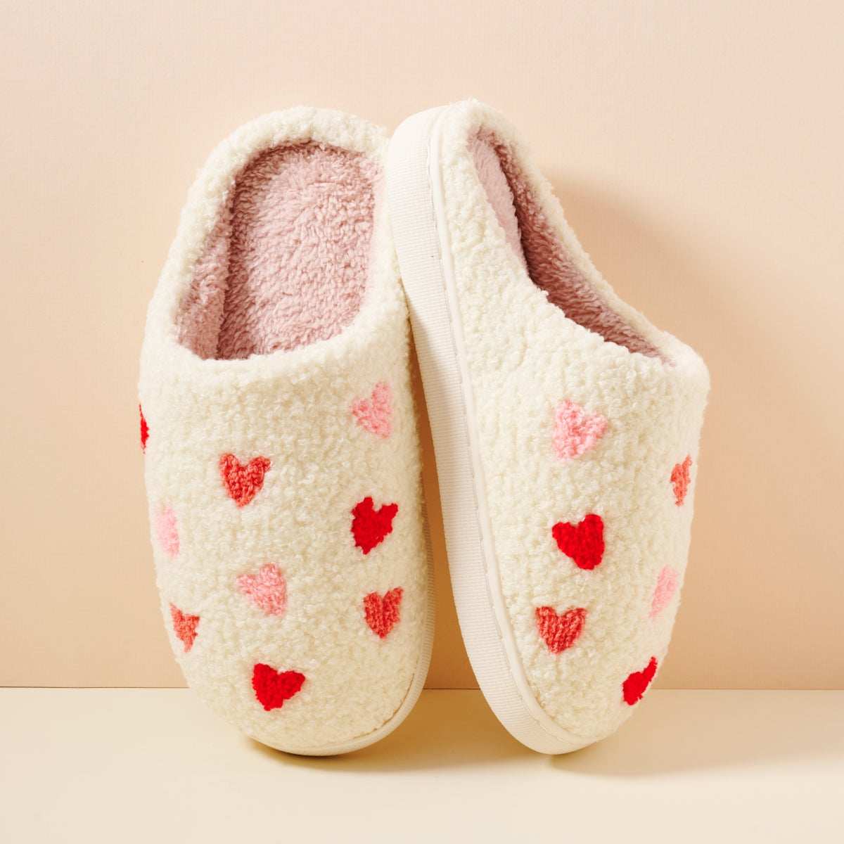 Multi Hearts Home Slippers | Chic Multi-Heart Home Slippers