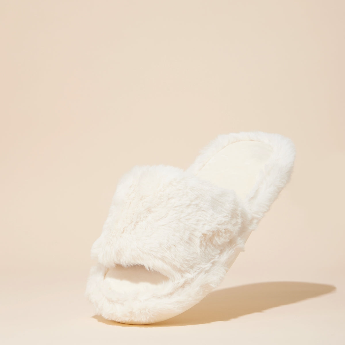 Open-Toe Cozy Fuzzy Home Slippers for Christmas Gift