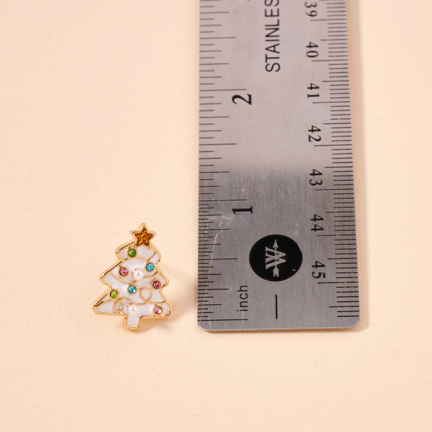 Christmas Tree Enamel Stud Earrings | Festive Christmas Tree Enamel Stud Earrings - Frem