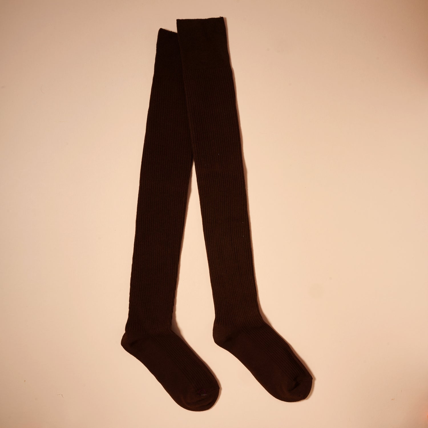 Ribbed Over-the-Knee Socks – Neutral Colors
