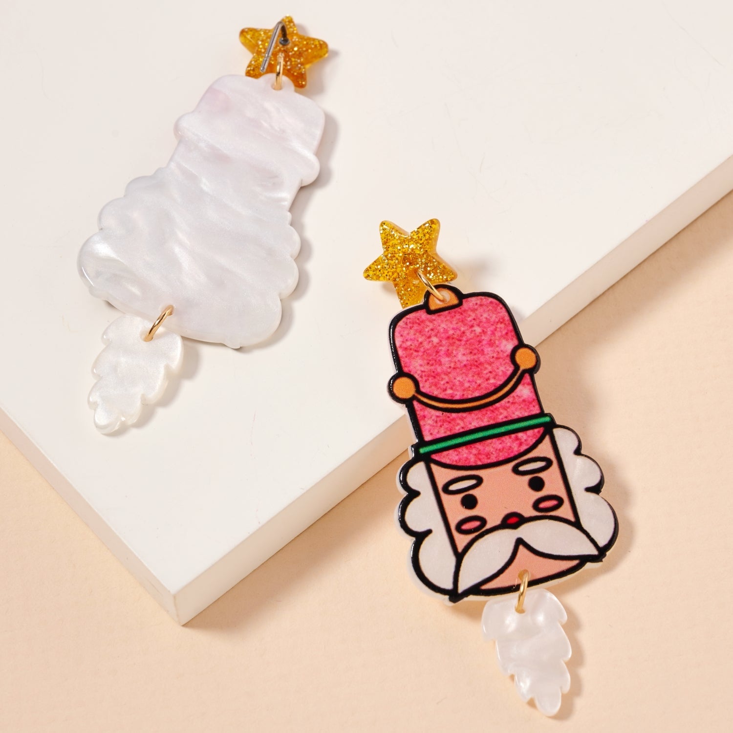 Festive Nutcracker Drop Earrings – Holiday Elegance