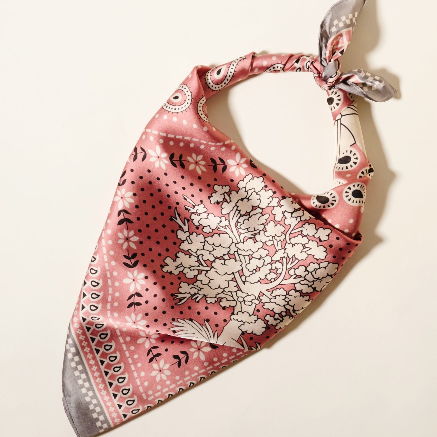 Paisley Horse Print Square Scarf