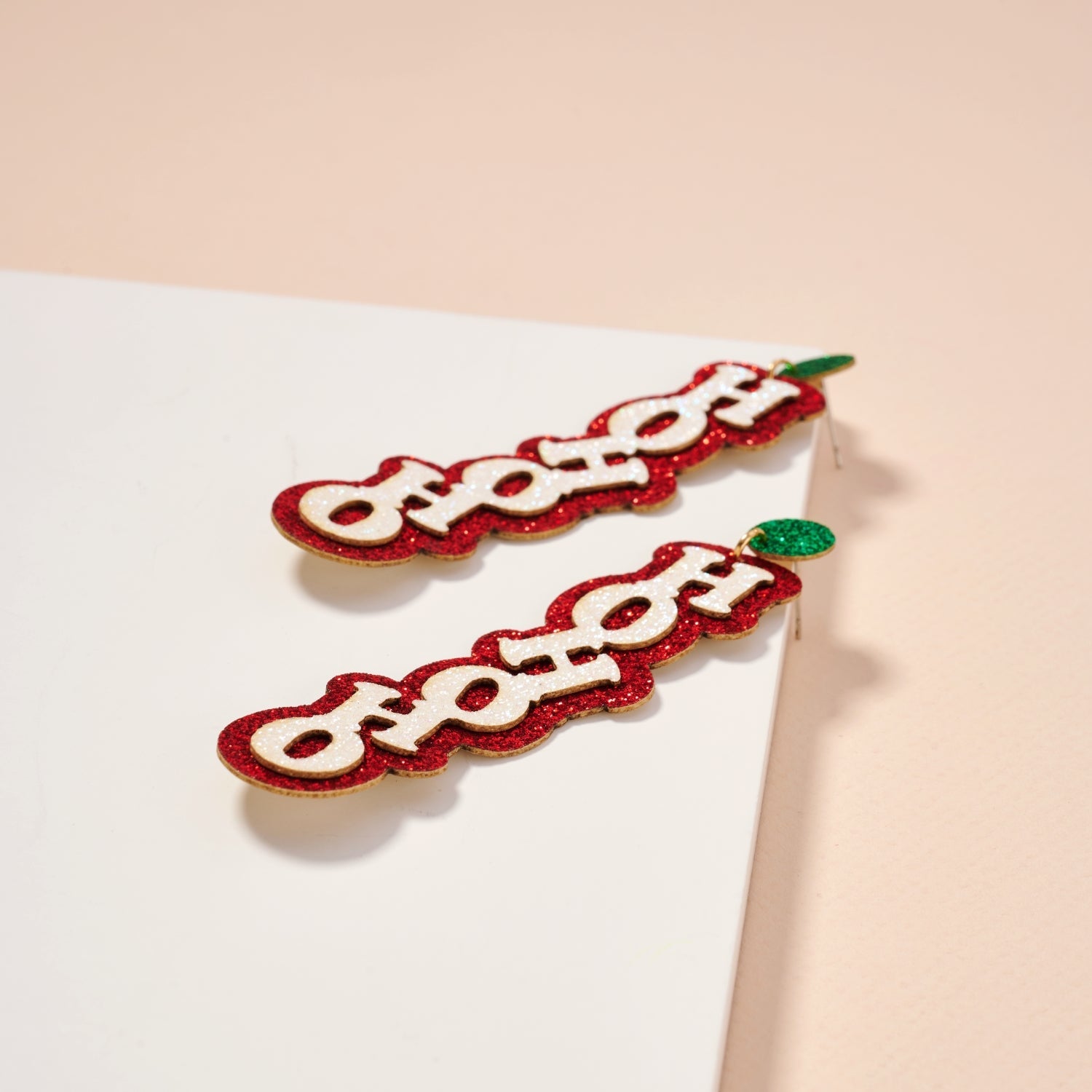 Christmas Ho Ho Ho Dangling Earrings
