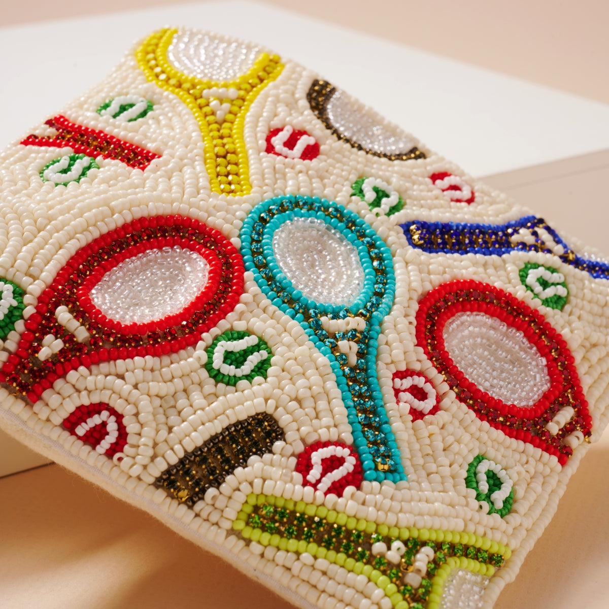 Refined Beaded Coin Pouch for Pickleball Enthusiasts