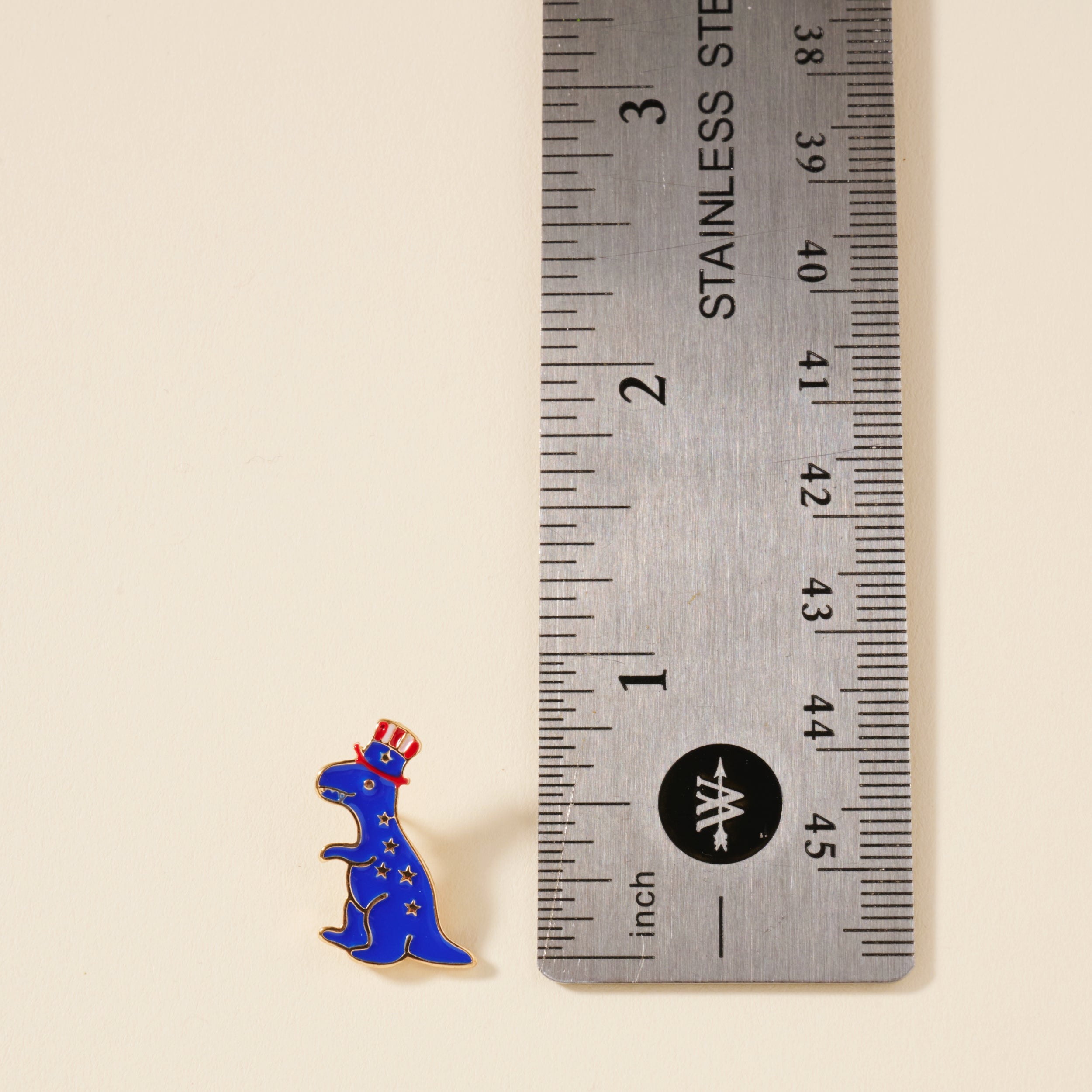 Fun America T-Rex Enamel Stud Earrings
