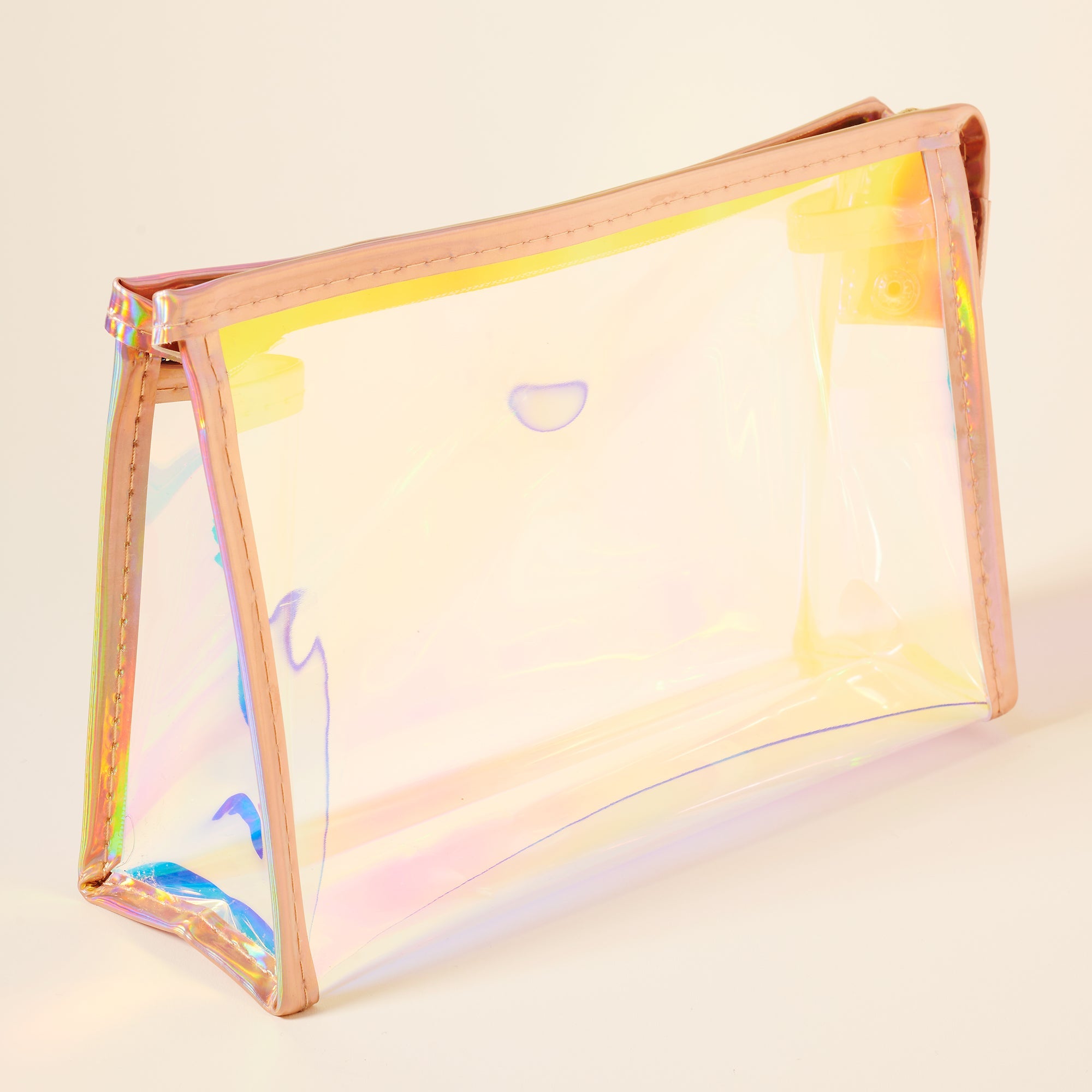 Stylish Metallic Transparent Cosmetic Bag