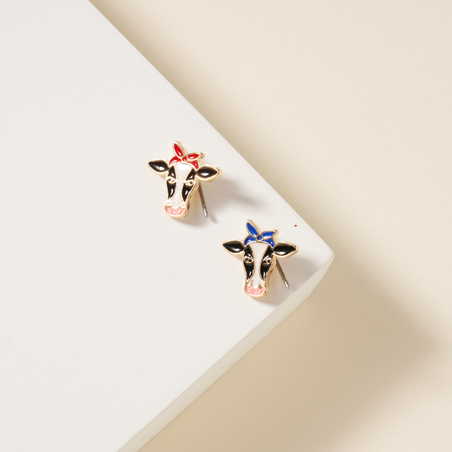 USA Cow Stud Earrings