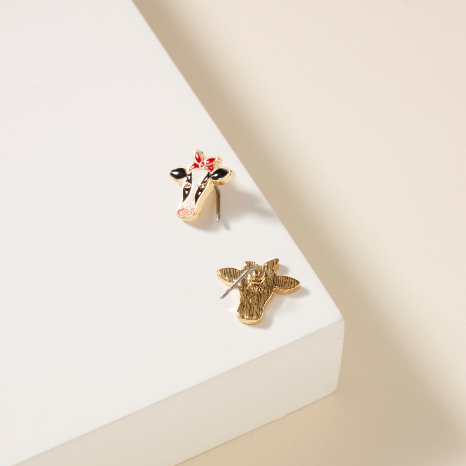 USA Cow Stud Earrings