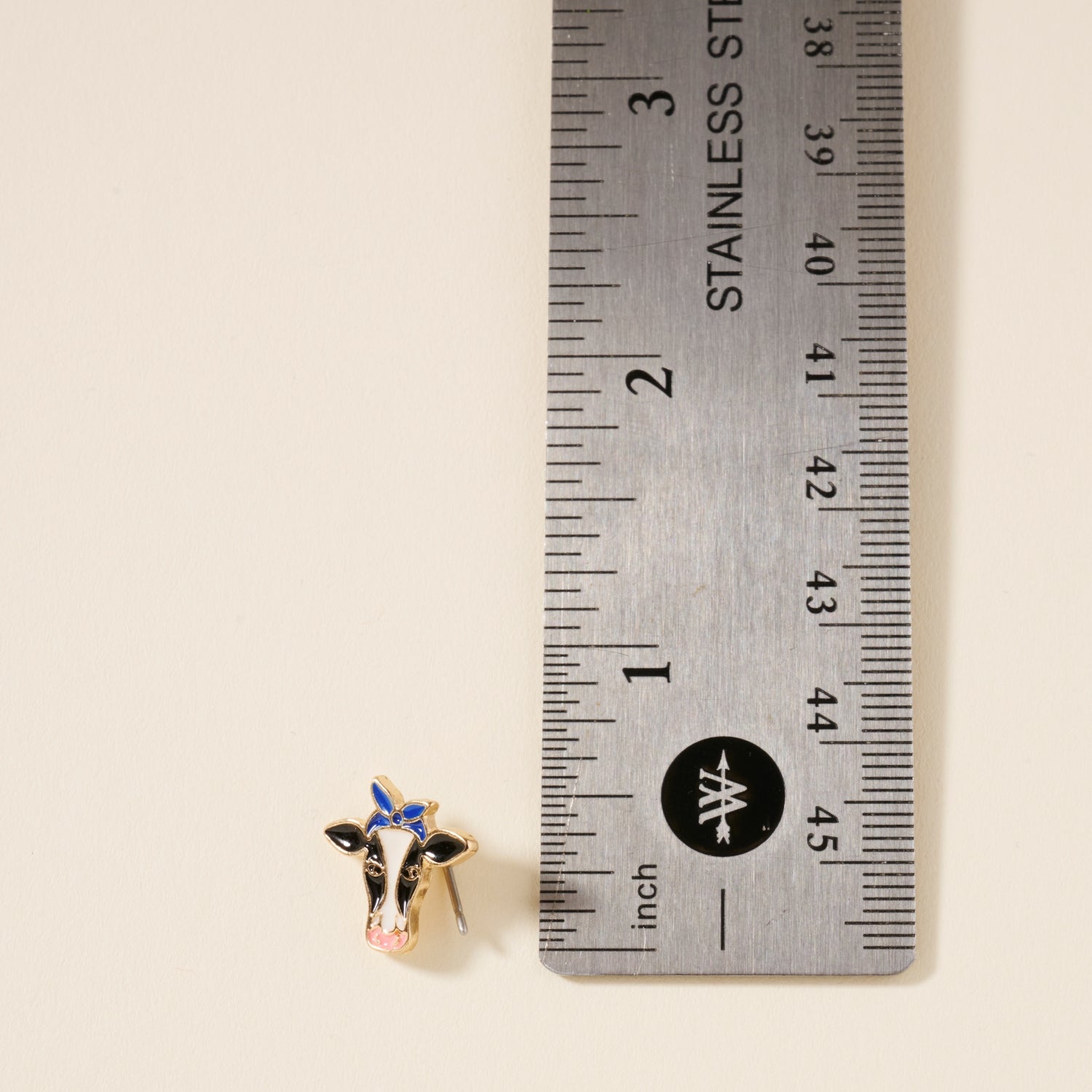 USA Cow Stud Earrings