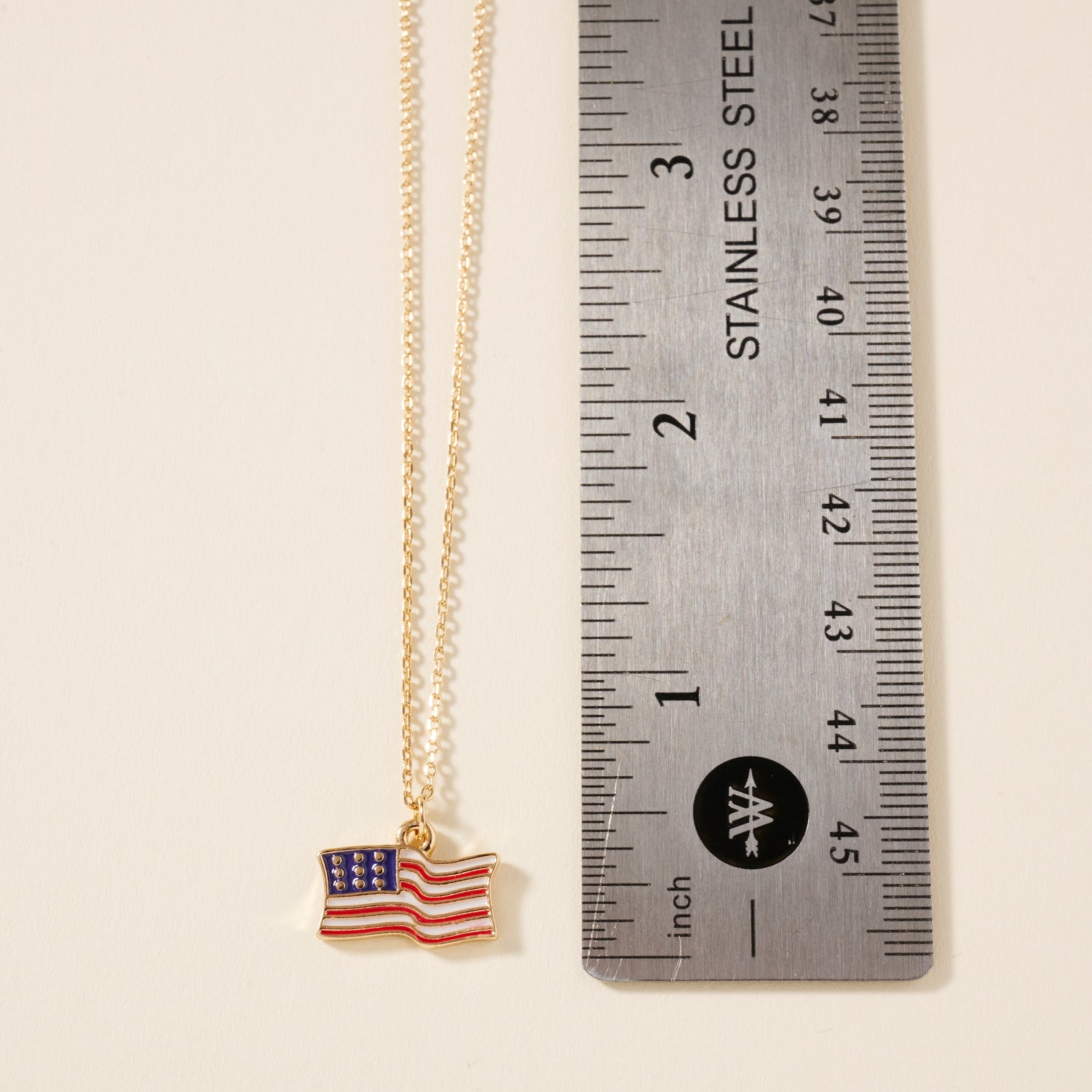 USA Flag Pendant Necklace