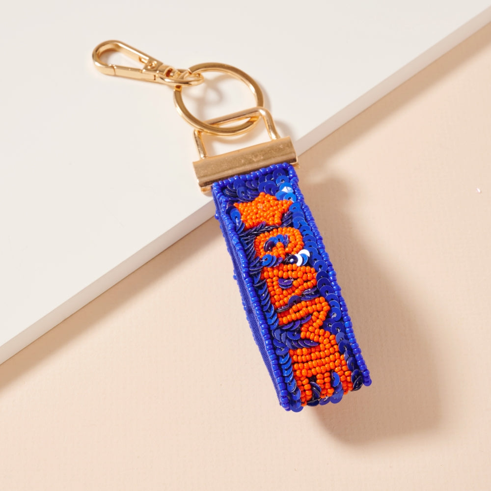 Game Day Seed Bead Keychains