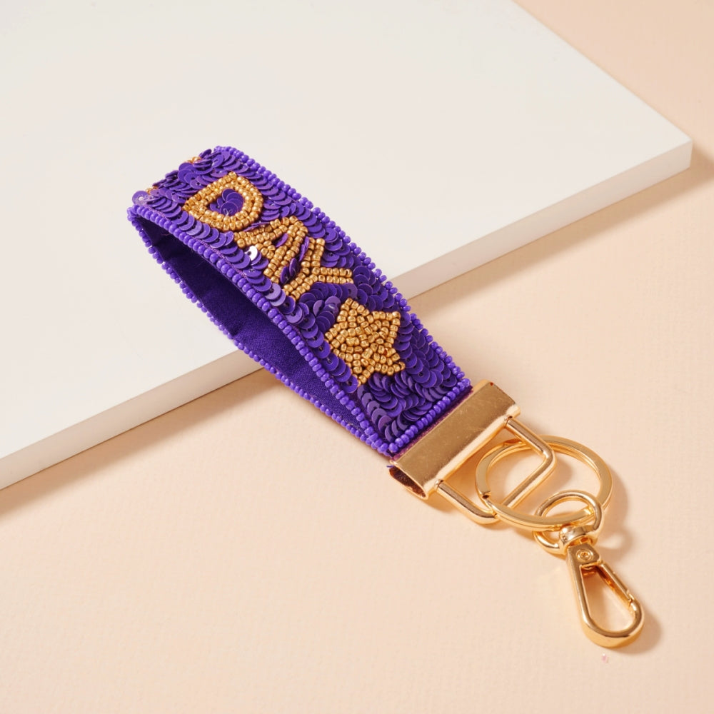 Game Day Seed Bead Keychains