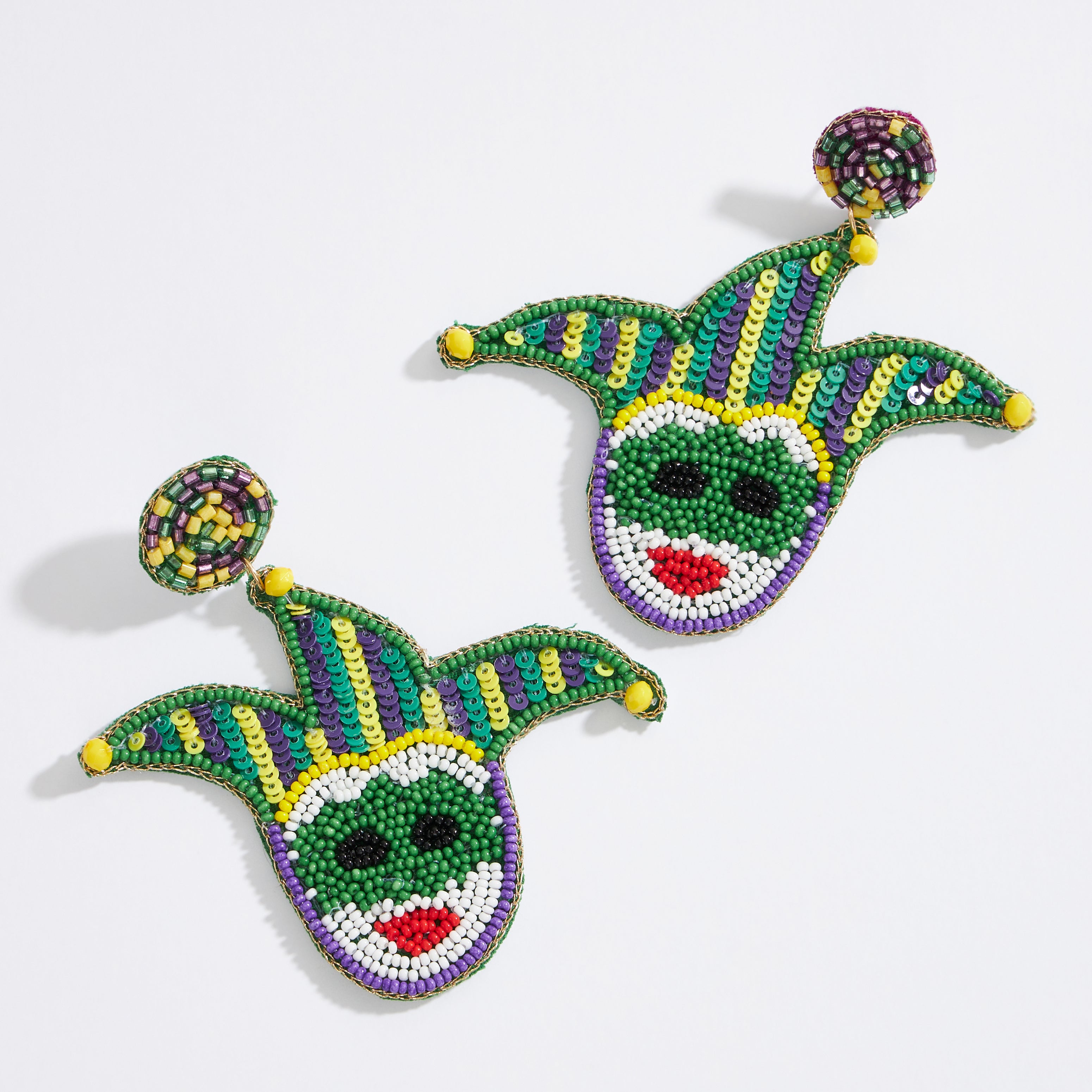 Mardi Gras Mask Seed Beads Earring - Frem