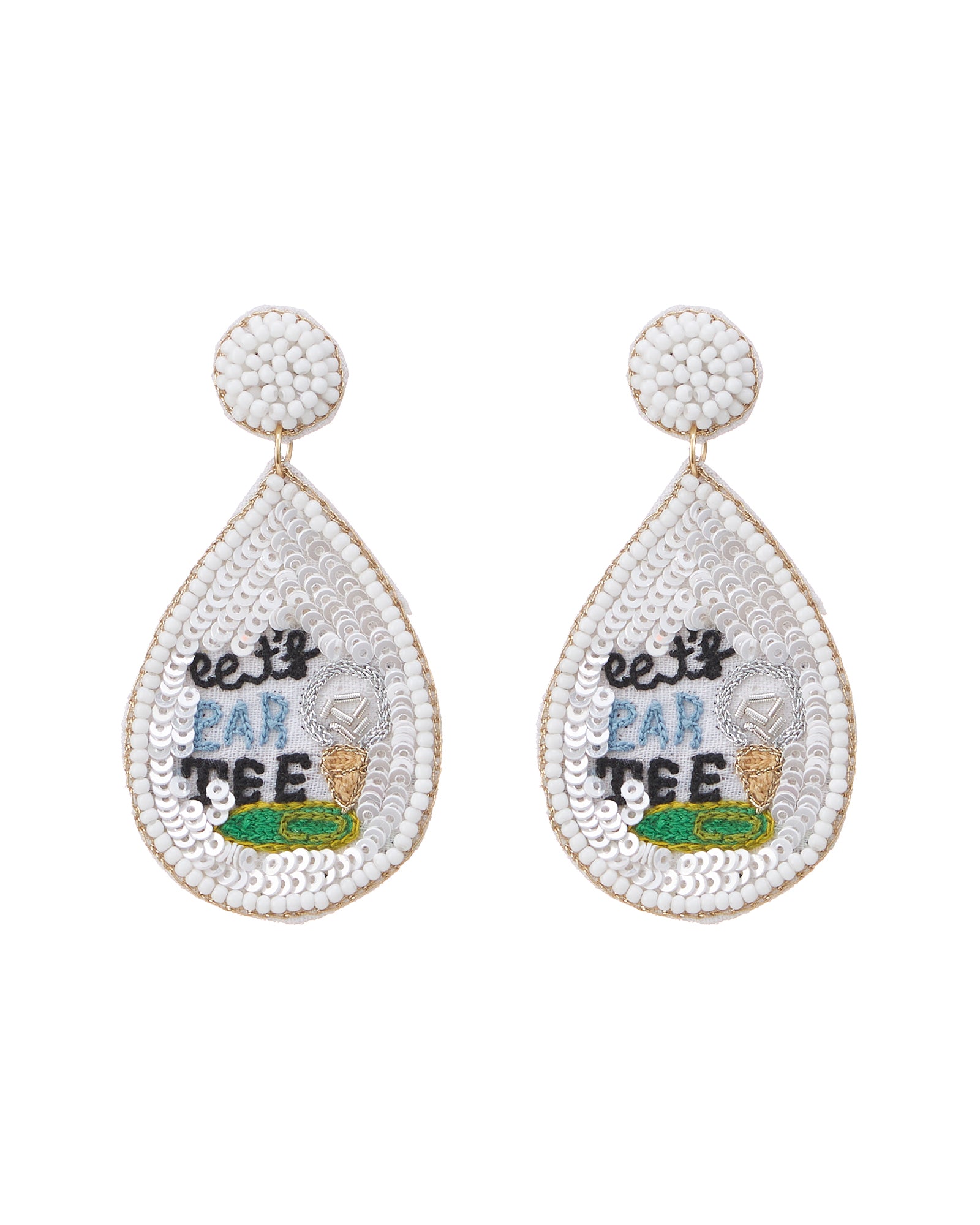 Let's Par Tee Seed Bead Earrings