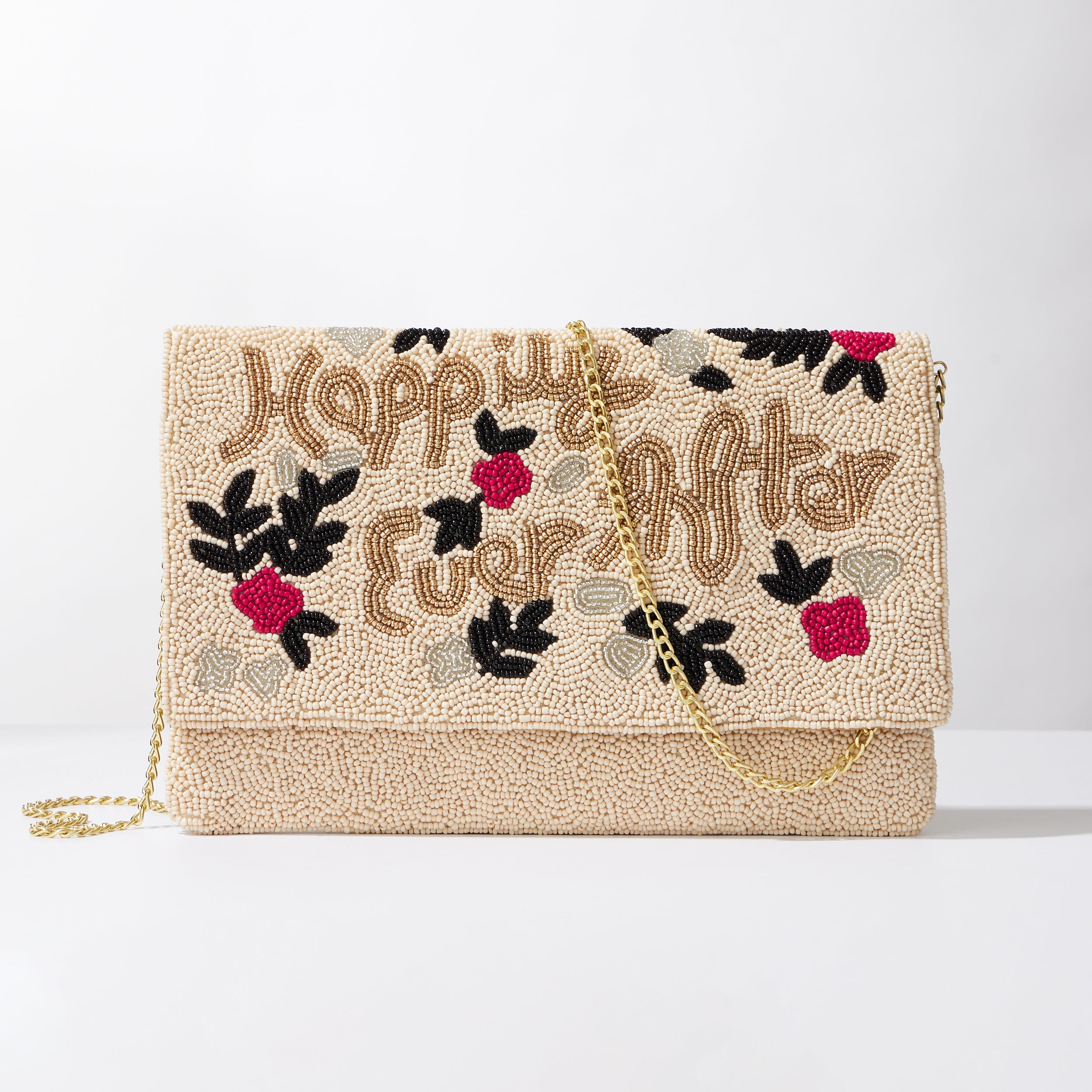 Happily Ever After Seed Beads Clutch Bag - Frem
