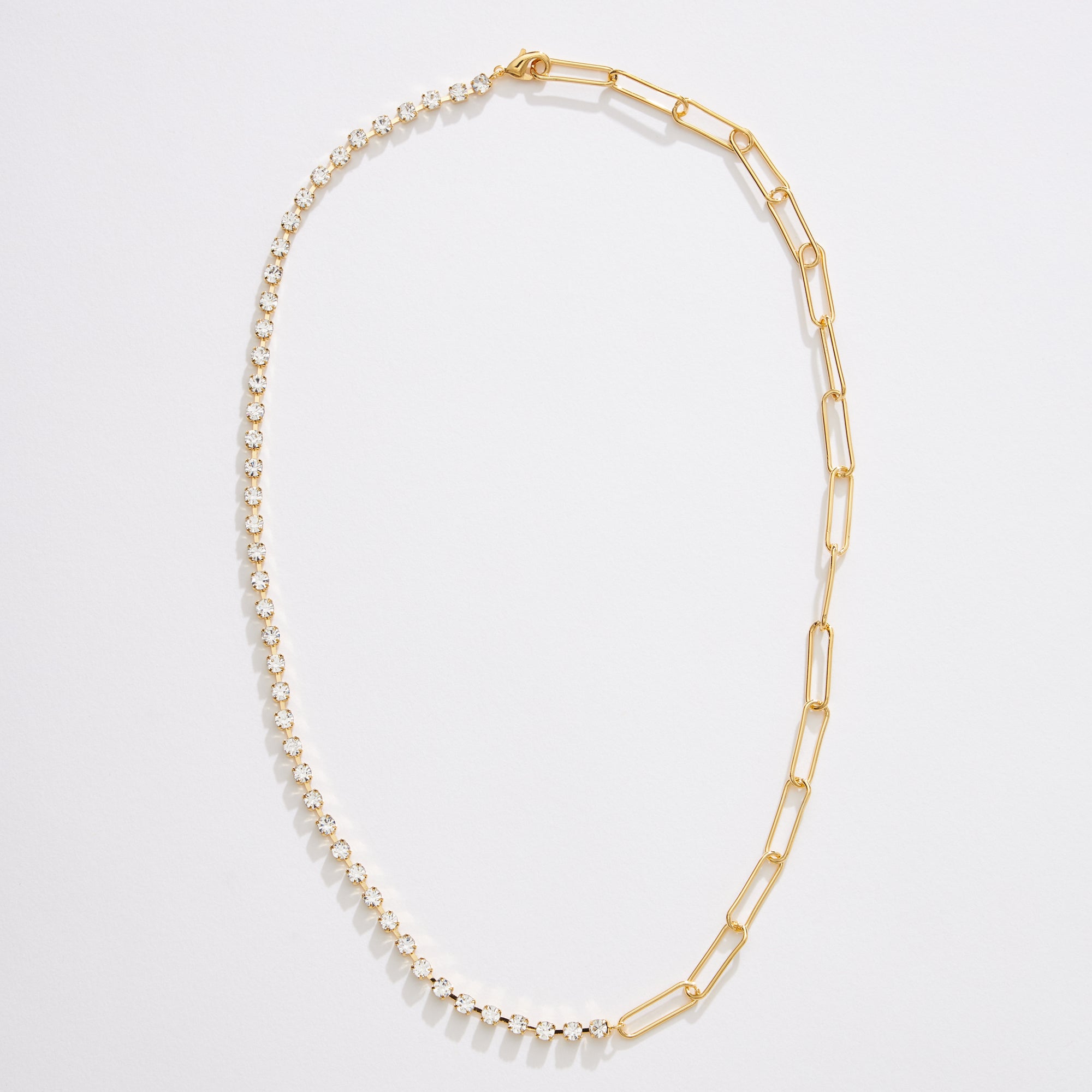 Gold Dipped CZ Tennis Necklace - Frem
