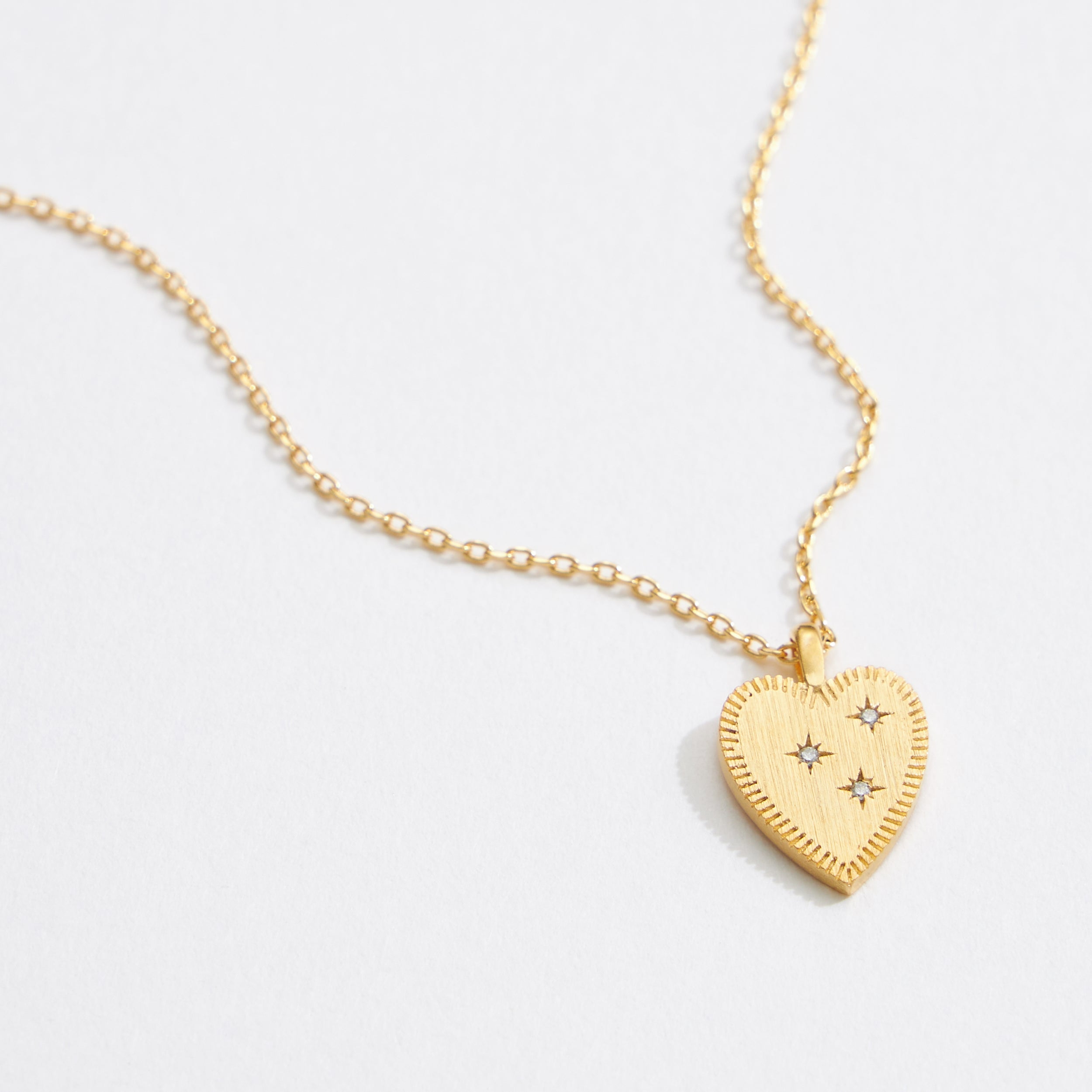 gold heart necklace