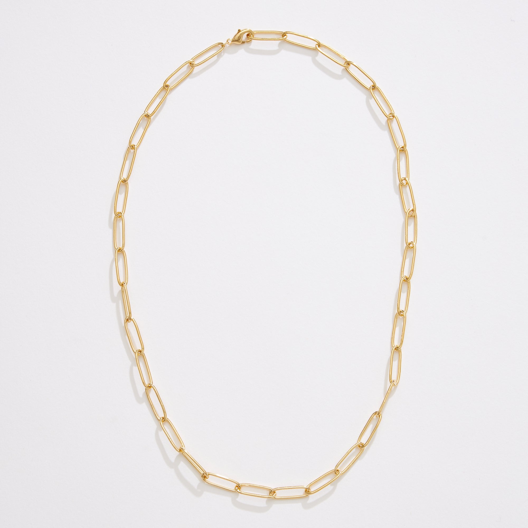 Gold Dipped Paperclip Chain Necklace - Frem