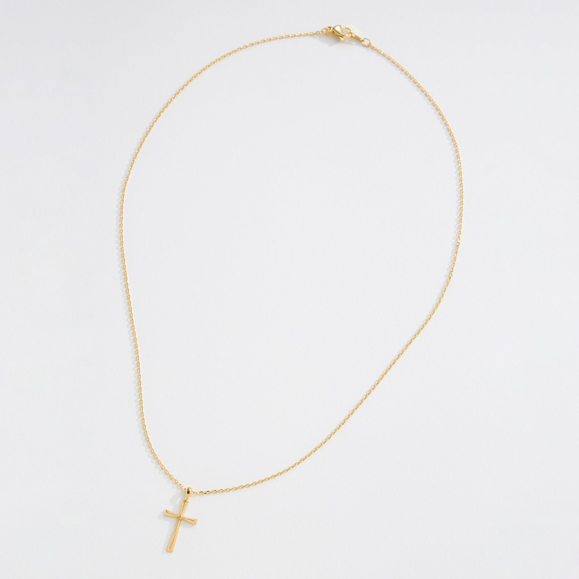 Gold Dipped Cross Pendant Necklace - Frem