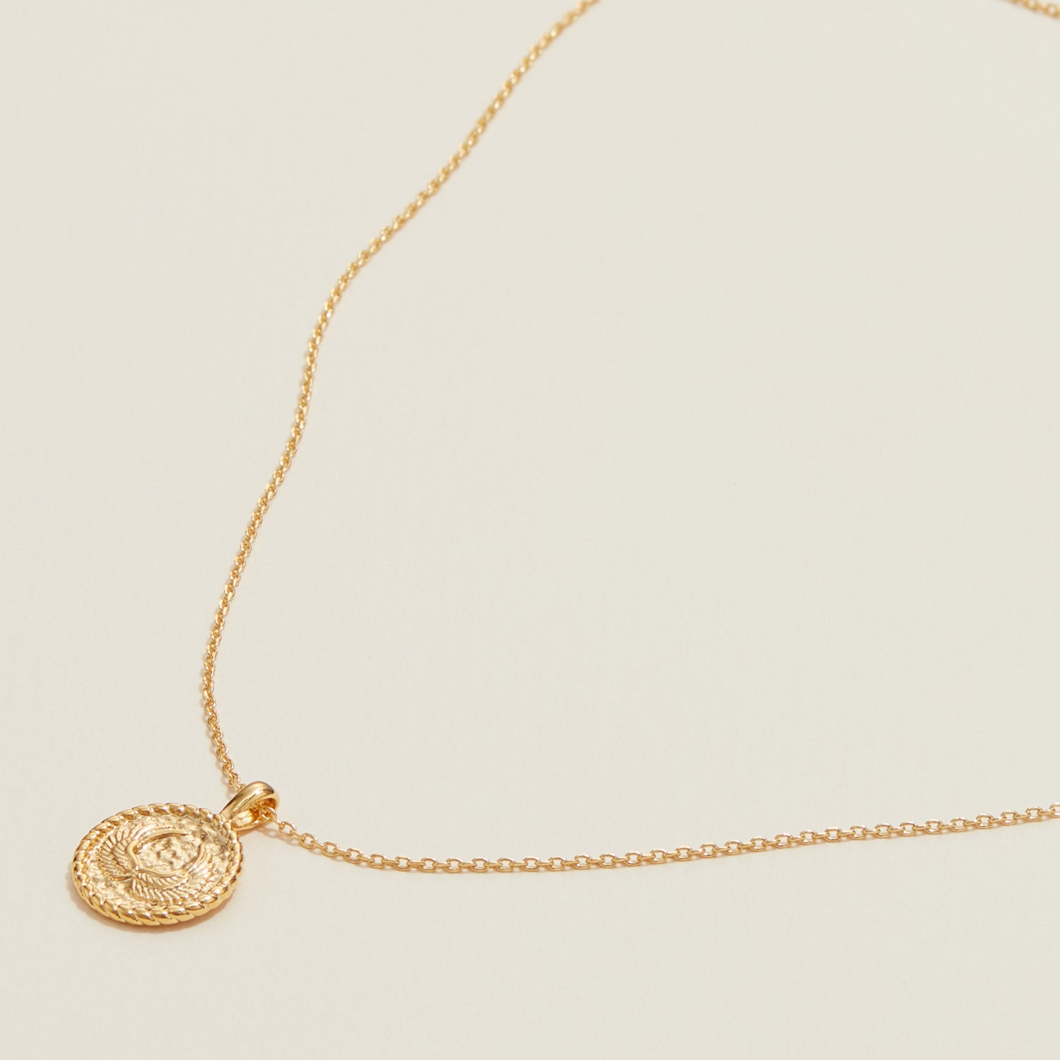 Gold Dipped Angel Wings Pendant Necklace - Frem