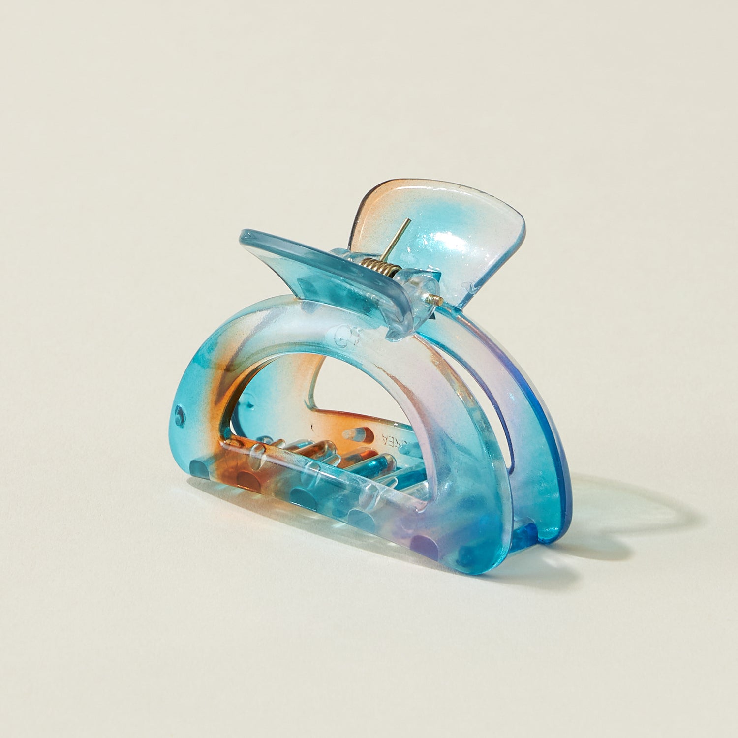 Tie Dye Resin Half Moon Claw Hair Clips - Frem
