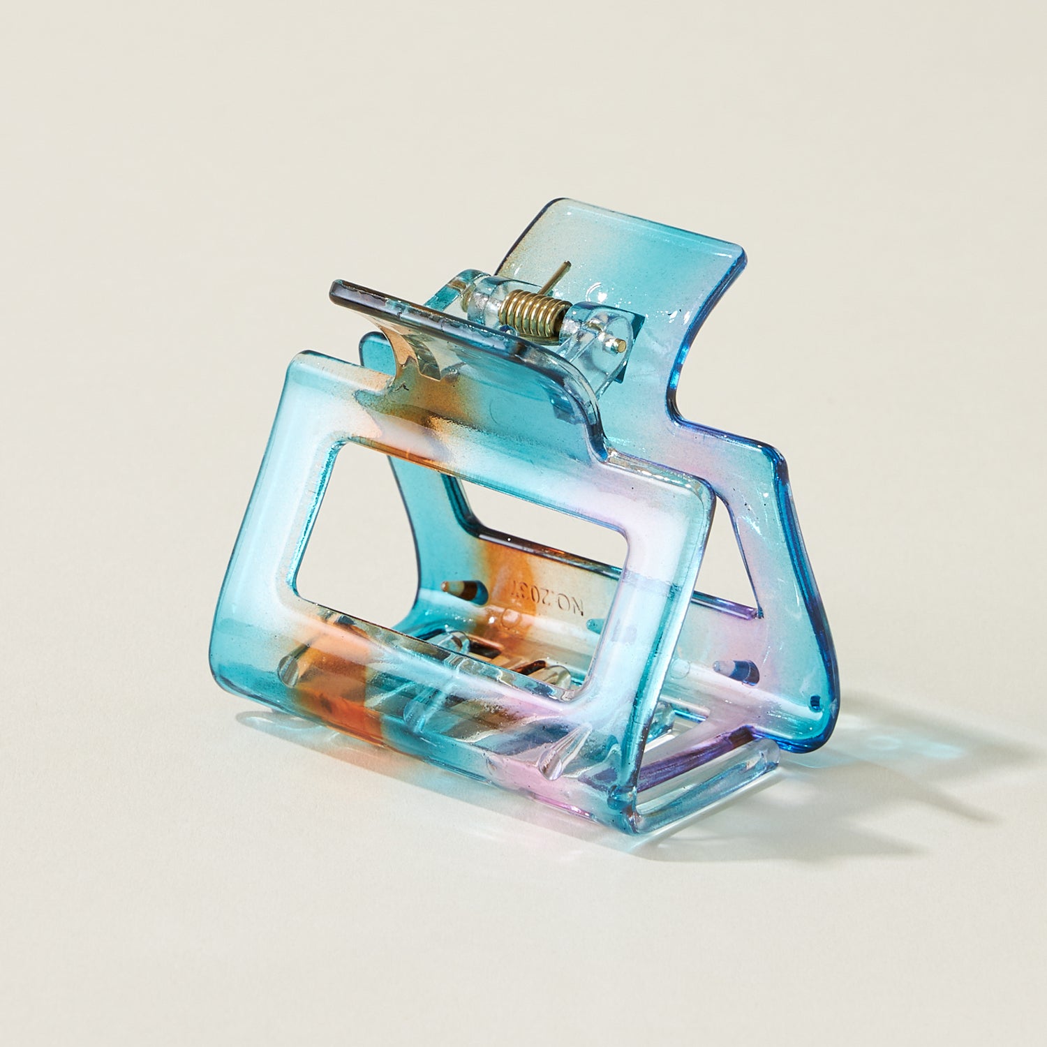 Tie Dye Resin Rectangular Claw Hair Clips - Frem