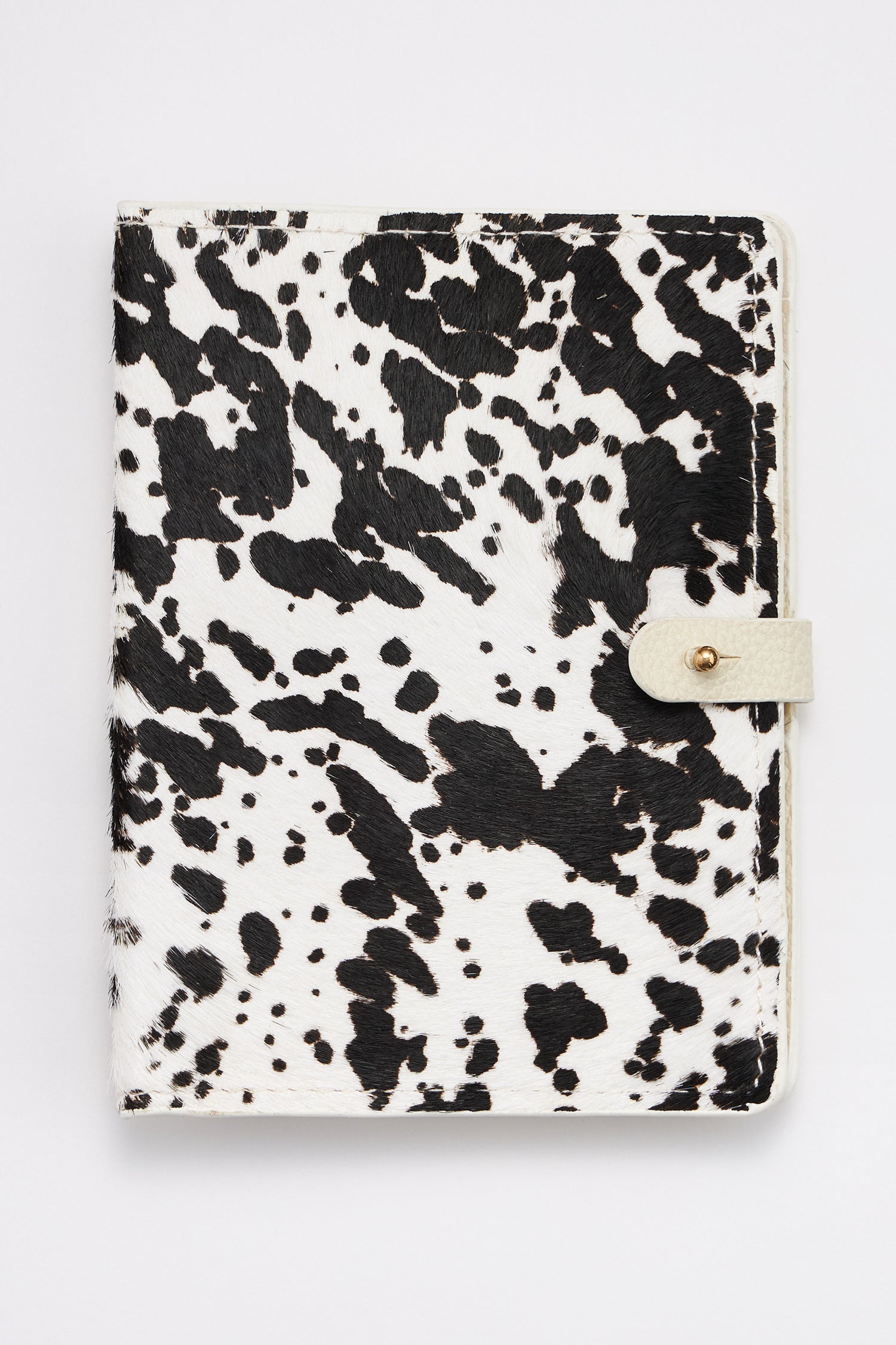 Genuine Leather Animal Print Passport Cover - Frem
