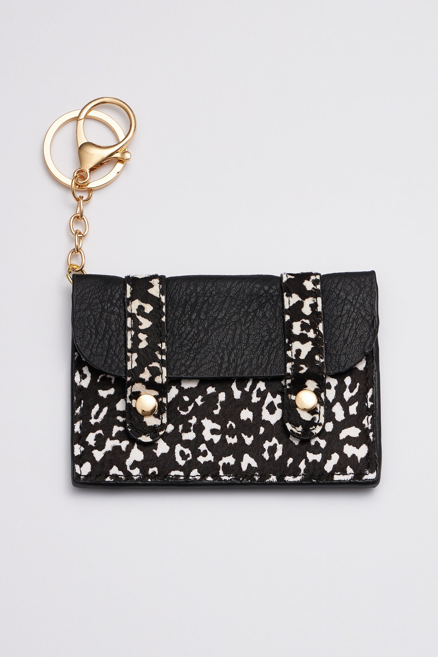 Animal Print ID Card Holder Key Chains - Frem