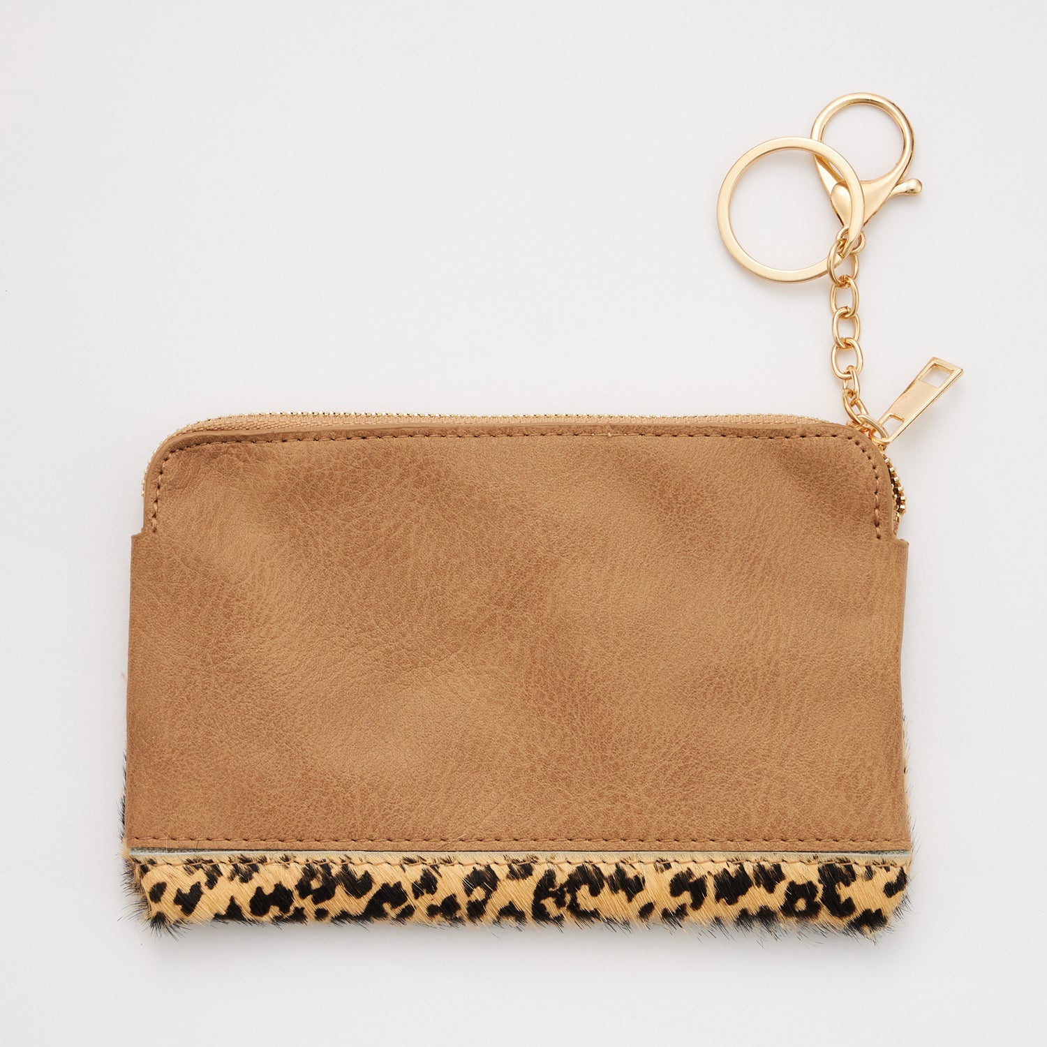 MAMA Genuine Leather Animal Print Pouch - Frem