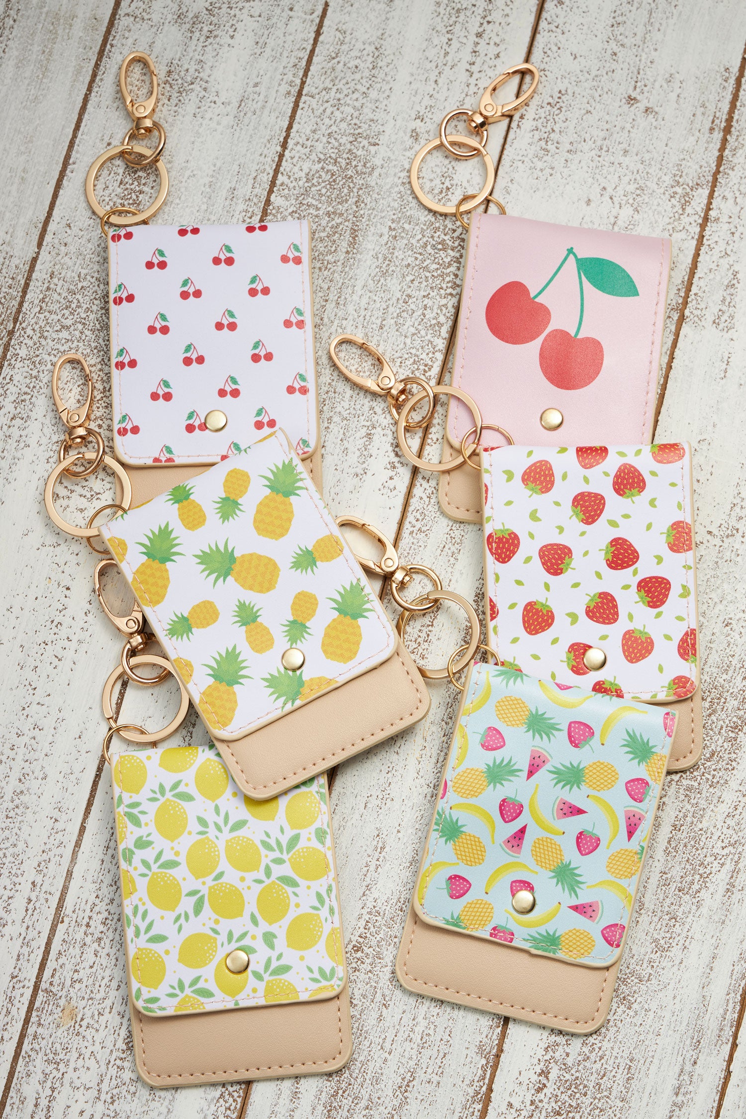 Tropical ID Card Holder Key Chains - Frem
