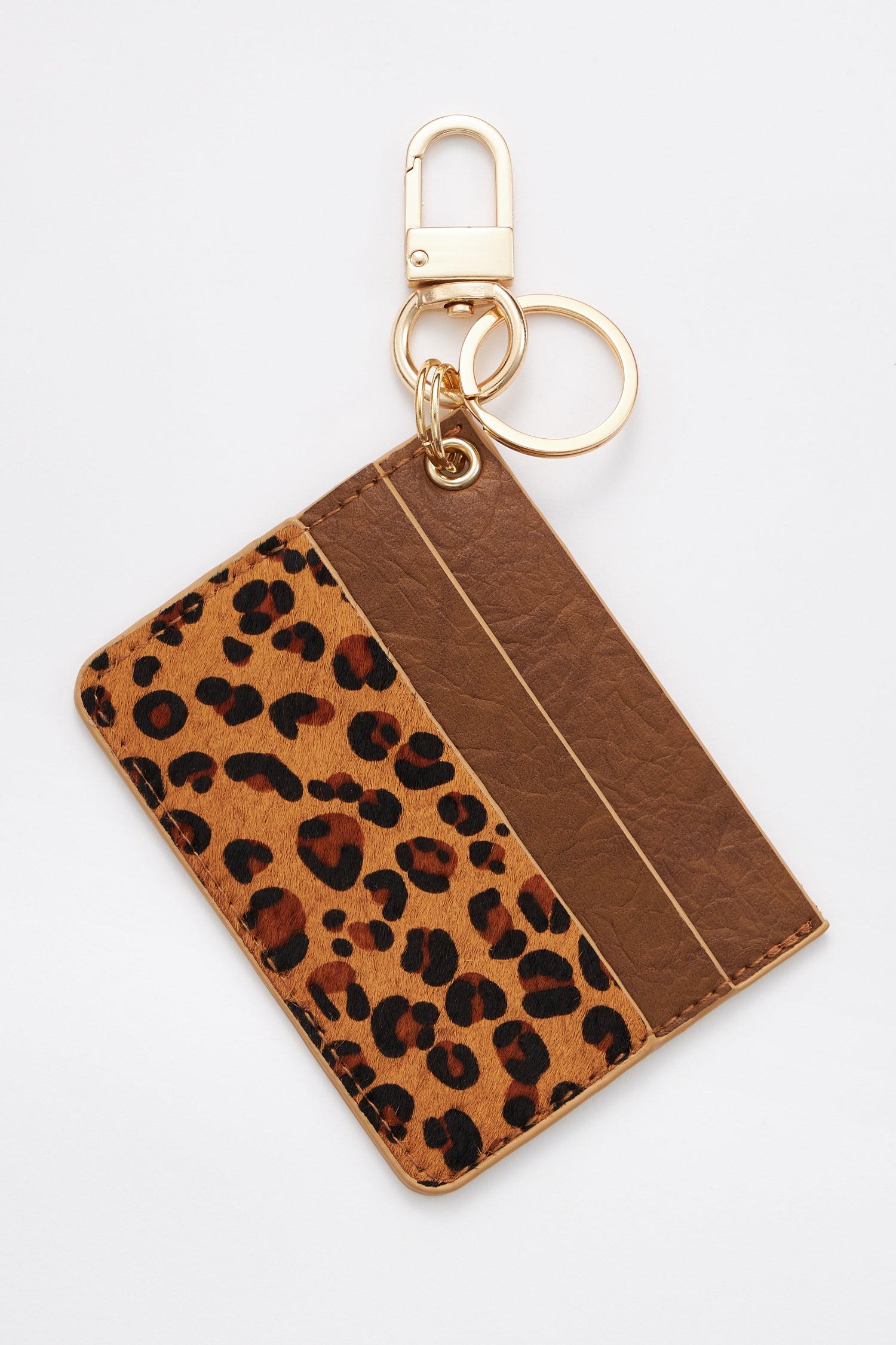Animal Print Card Holder Key Chains - Frem