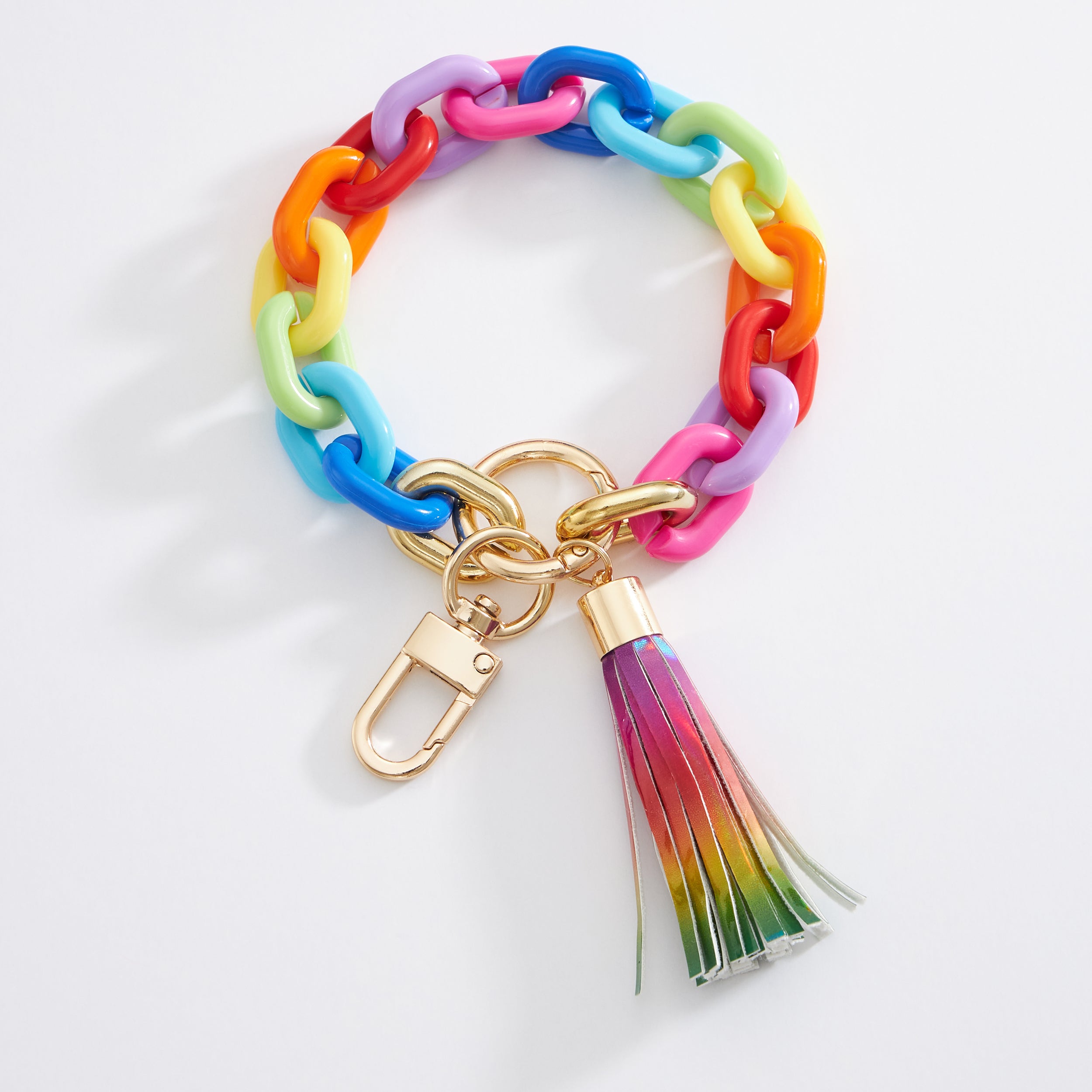 Multi Colored Resin Chain Links Keychains - Frem