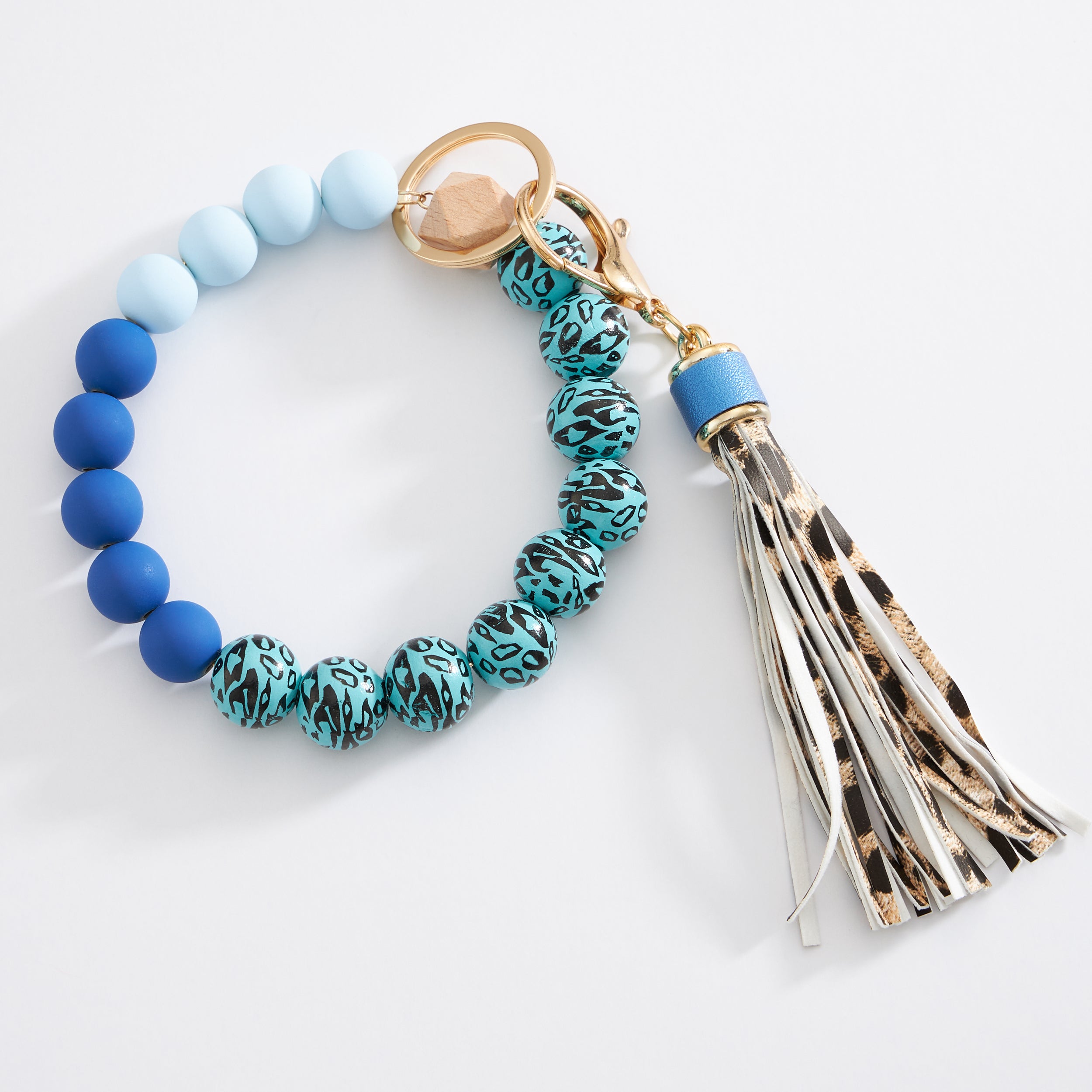 silicone beaded key ring